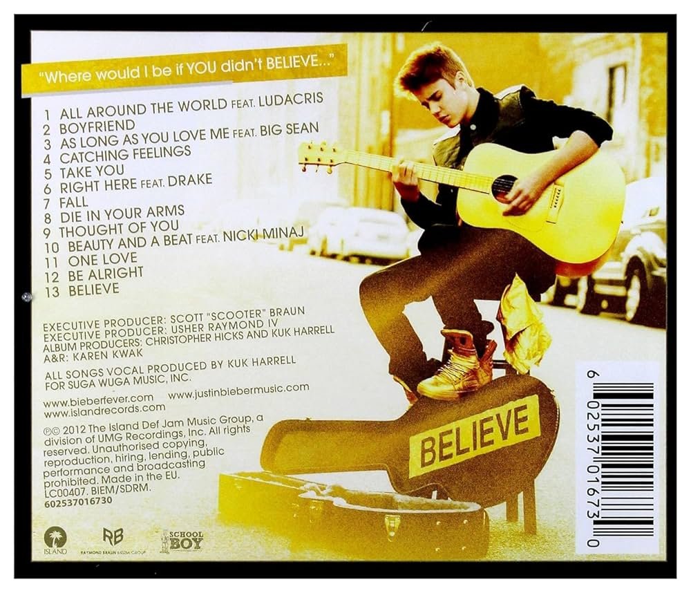 thepophive's tweet photo. 14 years ago today, Justin Bieber released his third studio album, 'Believe.' https://t.co/e9TX9U3NE8