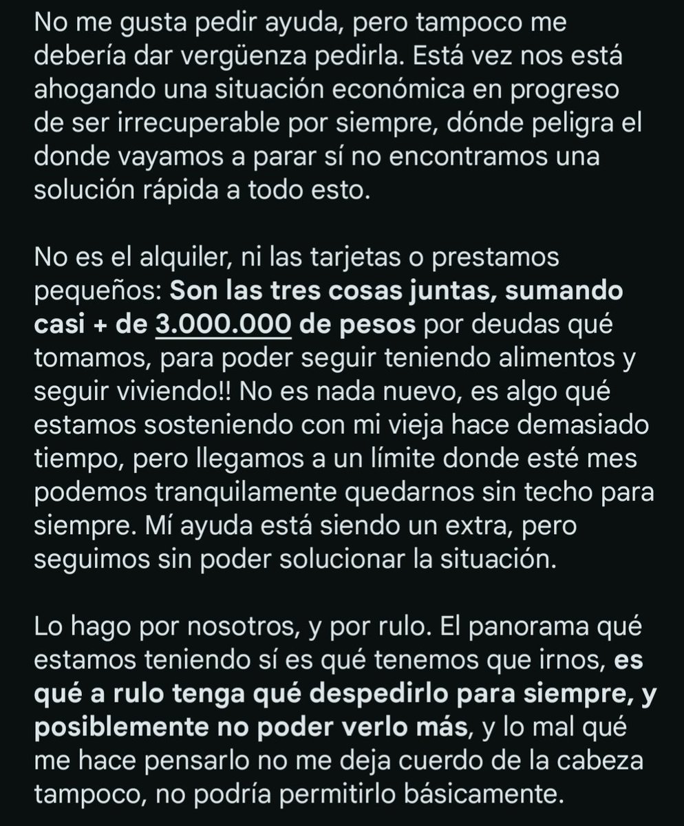 luwusti's tweet photo. me veo en la obligación de hacer más de lo qué ya estoy dando, para poder terminar ésto de una vez por todas.

Alías: lu.sti / lu.sty 
toda la plata va a ir para mí vieja directamente ❤️‍🩹

es inevitable. https://t.co/9cNuaMkzbj