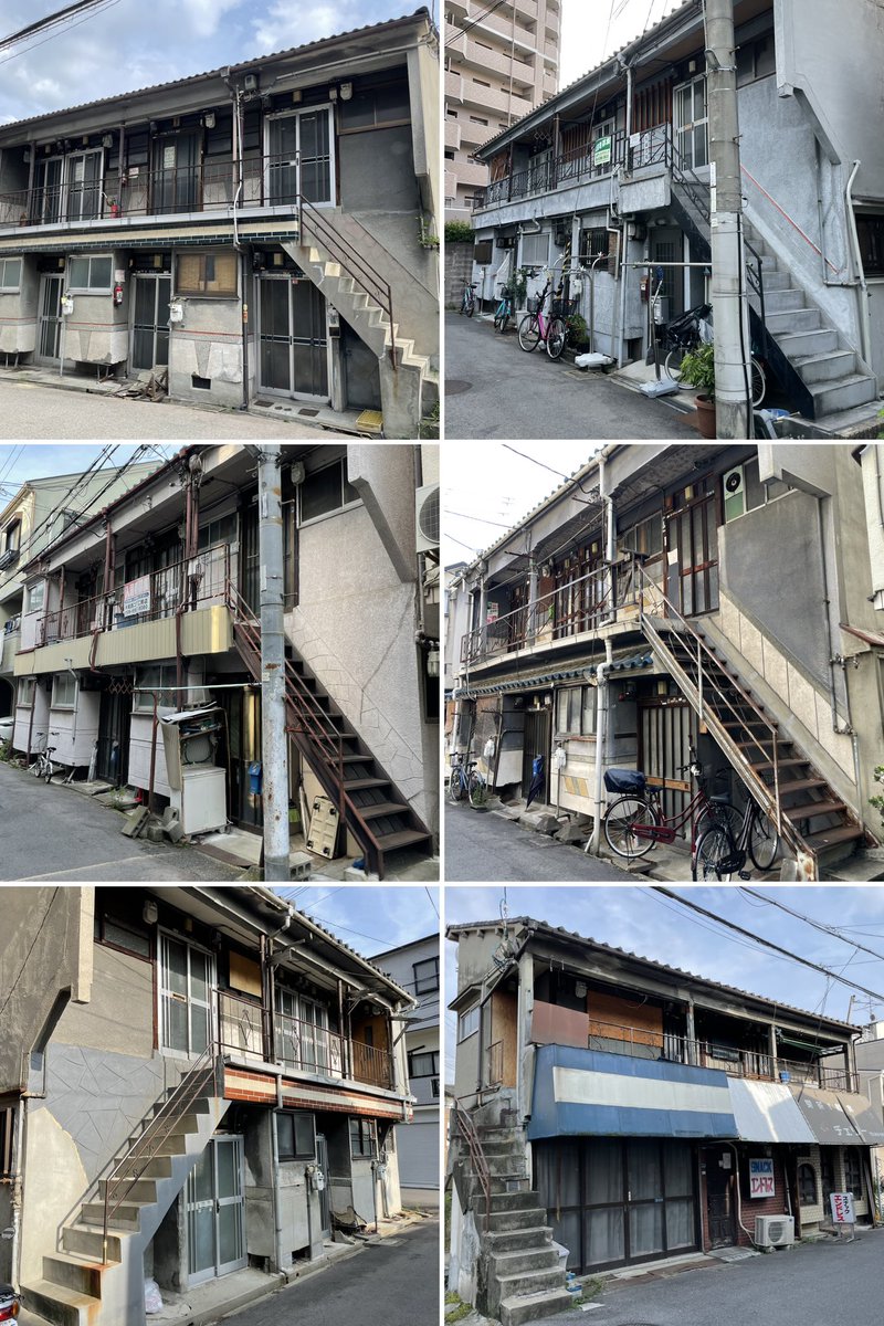 forestbk_'s tweet photo. パンを買いに来たついでに、守口市八雲東町を散歩🚶‍➡️
文化住宅が多く残る町並みは、10年ほど前に歩いた時とほとんど変わっていないように見える。 https://t.co/H8dH2NL4bt