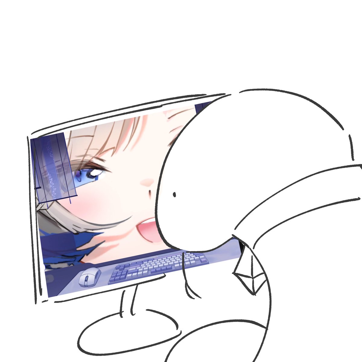 ingyonggu's tweet photo. #hebi
#hebiart

얼빡을 대하는 자세 https://t.co/Peu8T34Ckj