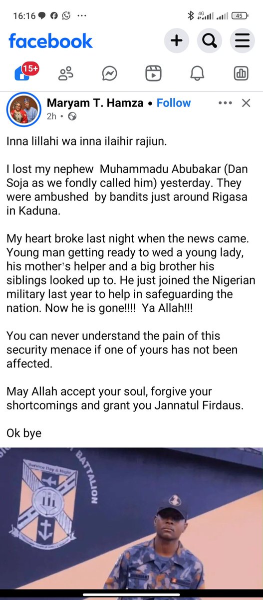 RayIsaacJohnson's tweet photo. @ana_herleemerh Terrorist bandits were reported to kill dozen of soldiers yesterday in Kaduna but it's not flying because people like you would rather focus on Christians that condemn your brothers killing other Muslims too. https://t.co/MIEP7GS2sT
