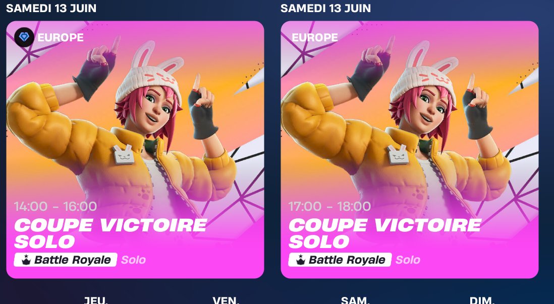 NoKaNoraj's tweet photo. Please @FortniteStatus @FNCompetitive, if we play console duo cash cup, we can't play solo victory cup + div cup ( same time as finals) do something please https://t.co/I5OKGJ6zbF