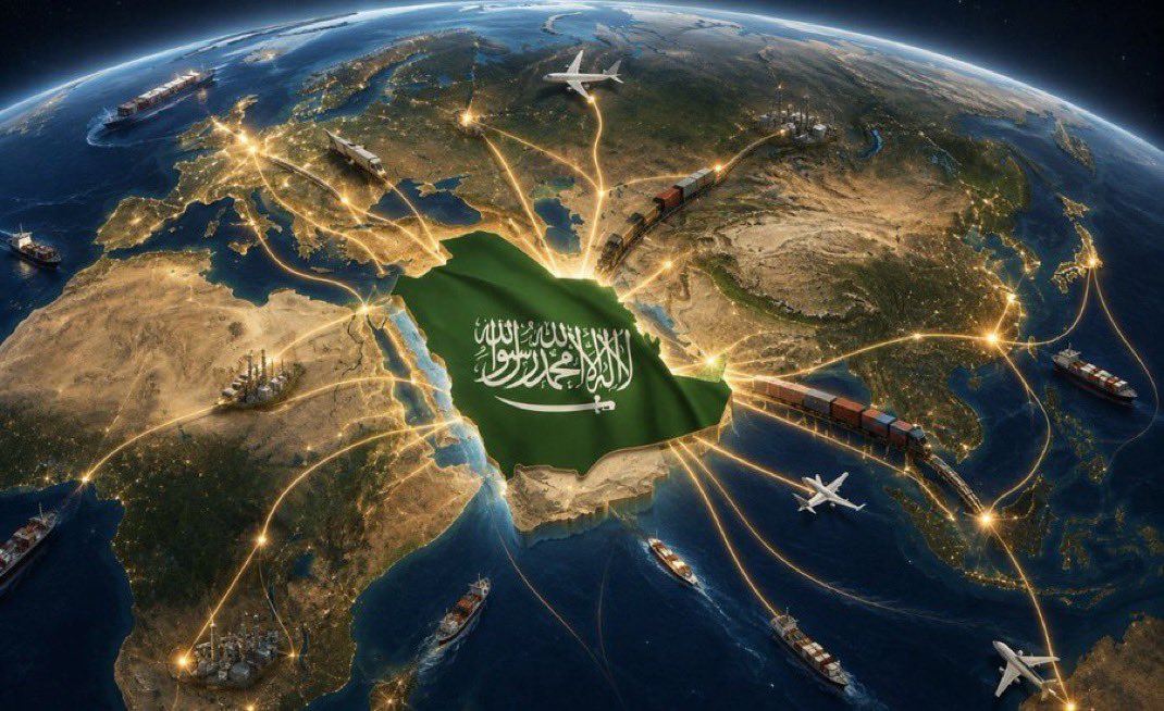 Columbuos's tweet photo. مالك طريق الاّ عليها وإليها... 🙏🏼🇸🇦
تاصل حدود الشام بحدود مسقط. 

ولو تفتح الصورة.. وتنظر عليهاااا.. 
كنها وريد يغذي الشرق الاوسط 🫀 https://t.co/NydPcIkQlM