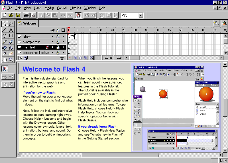 WebDesignMuseum's tweet photo. In June 1999, Macromedia released a vector graphics editor for creating interactive Macromedia Flash 4.0 web animations.

#WebDesignHistory https://t.co/jMuCas7FsL