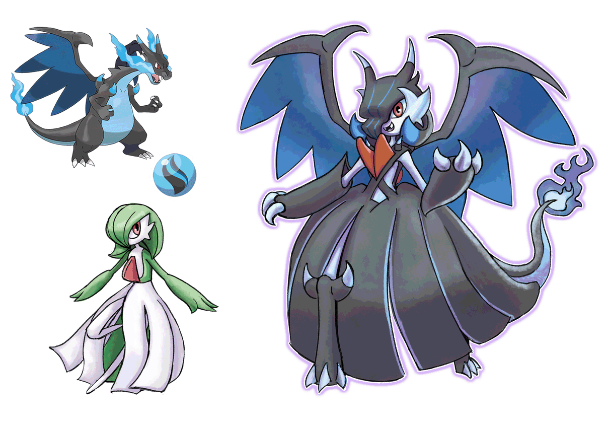 iguedesr's tweet photo. Mais uma leva de #stoneswap: Gardevoir + Charizardite X e Gallade + Charizardite Y! https://t.co/HJOZLaZA5D