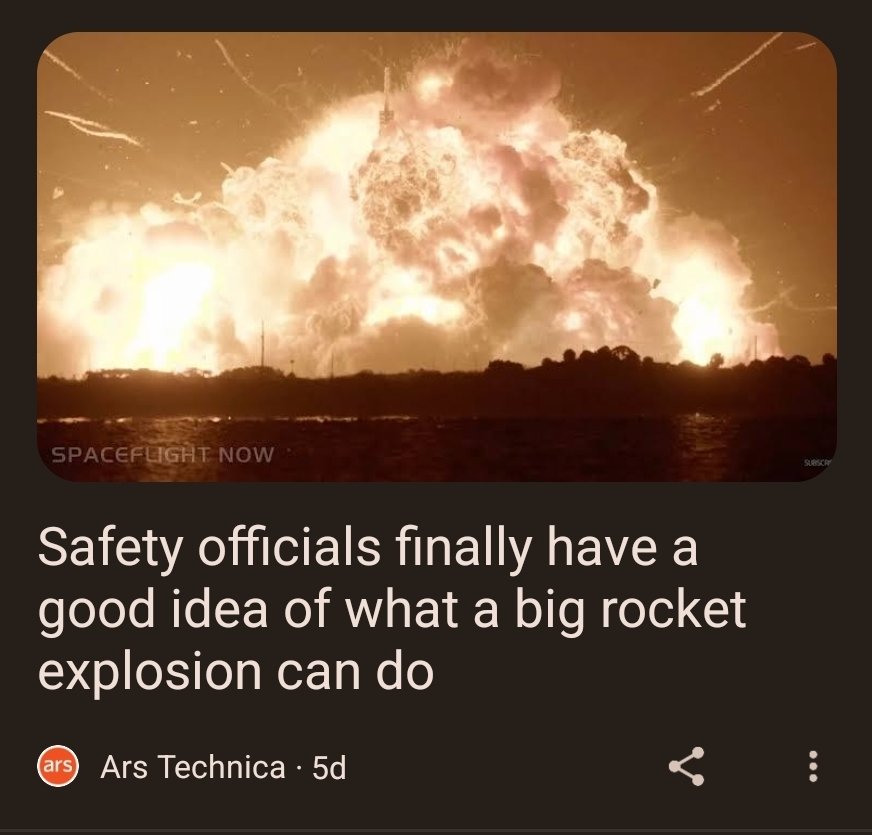 SikDigitz's tweet photo. Would this be the same headline if it were a @SpaceX rocket that failed so massively? https://t.co/QF59U4migi