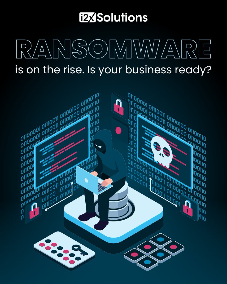 i2xsolutions's tweet photo. From phishing to exploit kits, threats are growing fast and hitting businesses of all sizes 🚨
Stay protected:
🛡️ Keep systems updated
🔐 Don't open unknown files
💾 Back up data
👀 Train your team
#Ransomware #CyberSecurity #DataProtection #ITStrategy #TechTips #i2x https://t.co/ABAhAJieJQ