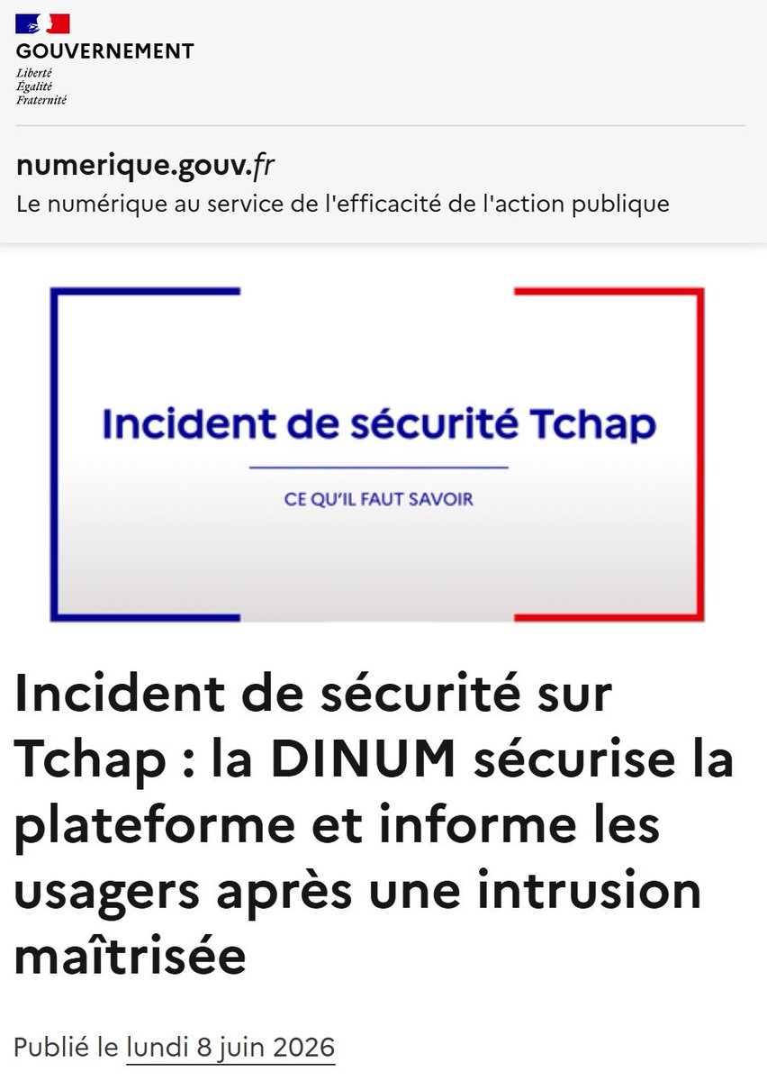 Dennis_Kipker's tweet photo. Der französische staatliche Messenger-Dienst #Tchap wurde jüngst Opfer von einem #Cyberangriff - Ursache für dessen Tragweite war nicht nur #Phishing, sondern eine unzureichende #Sicherheitsarchitektur des kritischen Dienstes als #Hochwertziel selbst:
https://t.co/cvrAxJF8Yj https://t.co/UZpYqLdrQF