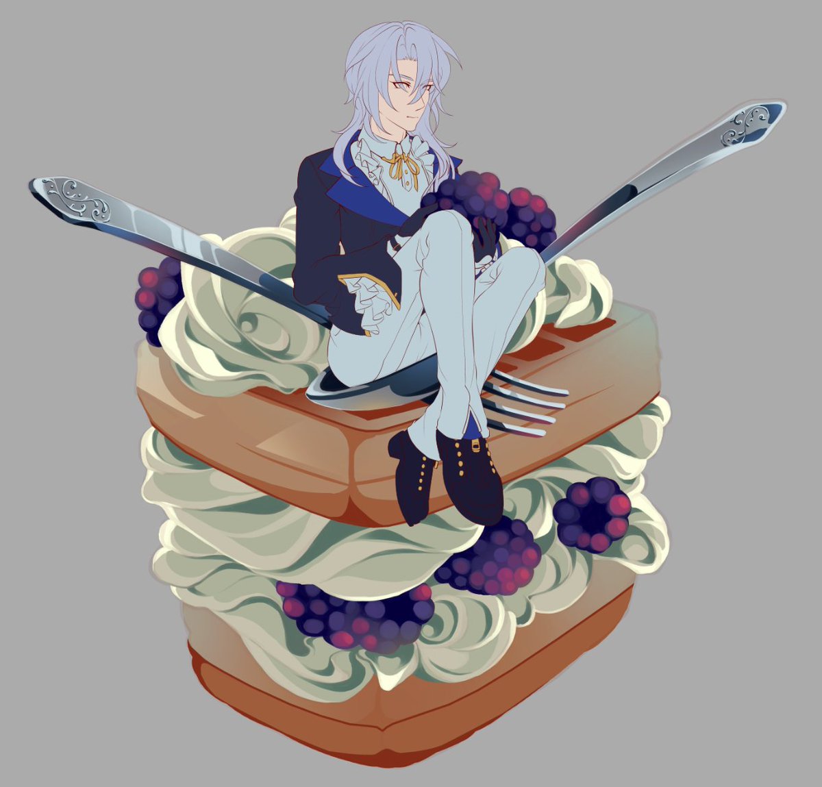 a168889's tweet photo. Reiichi wip. he only gets to hold one berry because he has no legendary skin >:( https://t.co/4FmRGUNuqZ