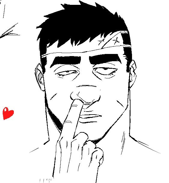 DecomposedTaco's tweet photo. I got nothing to post here's Six picking his nose https://t.co/MxHmc41JOu
