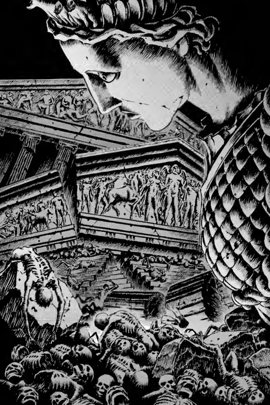 unkinglyhalf's tweet photo. berserk and duranki, a theory. (thread)

"duranki" means ancient world.

"...during the planning stage, I originally imagined a modern child time-traveling back to the age of myths. But while I was developing the idea, the world became flooded with isekai and reincarnation stories (laughs). I felt it would just become one among many, so I completely rebuilt the structure. That's why I decided to depict Duranki straightforwardly as a story of mythology and history." -miura