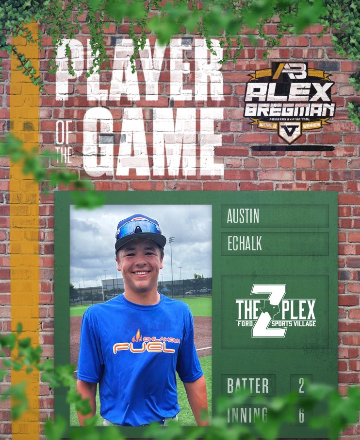 FiveToolTexas's tweet photo. F: @OKFuelAthletics 2029 Brumbaugh 9, TX Grays 2029 1
PoG: @Austin_Echalk 3-3, 3 RBI, 2R | 3 IP, K https://t.co/RCaM82y8pr