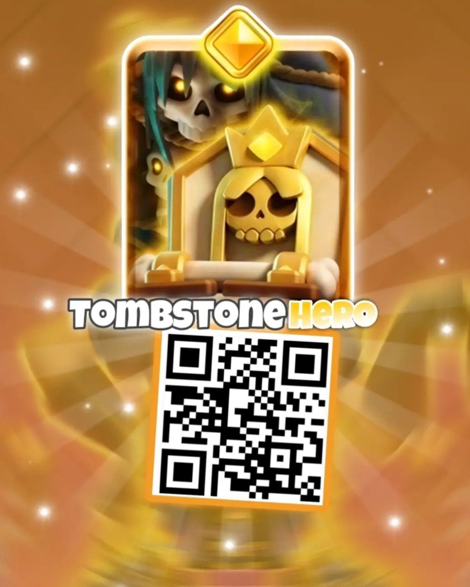 NFT_FANATICS's tweet photo. Free Tombstone Hero Clash Royale QR Code

#clashroyale https://t.co/Zqptw9OjPR