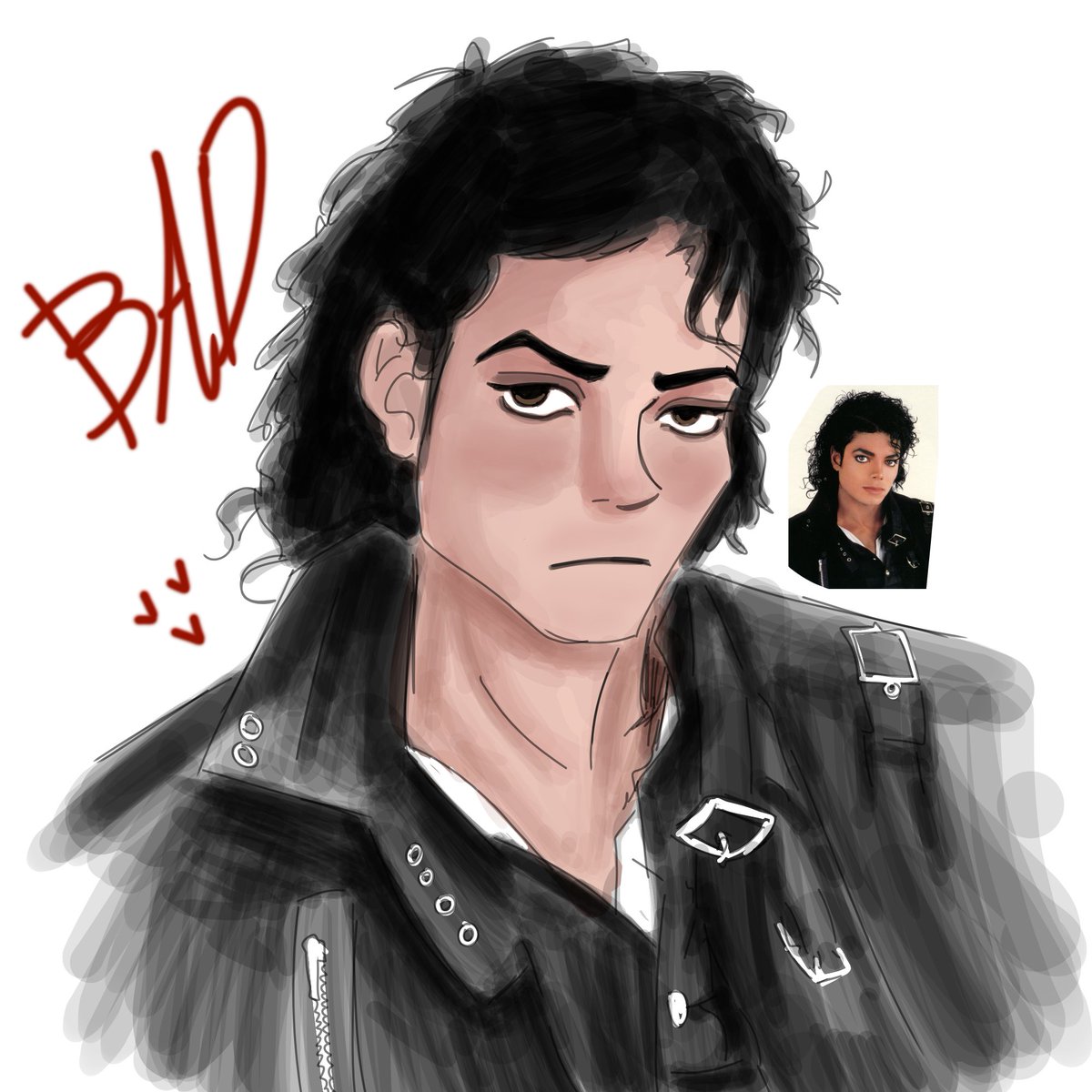 Somaia16_'s tweet photo. First time drawing #michaeljackson #mjart ๐ https://t.co/KBtKJ9Hw1F