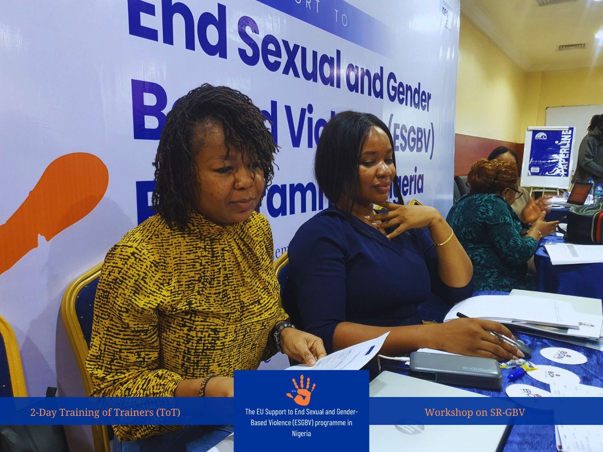 ESGBV_NG's tweet photo. Through expert led sessions and practical learning exercises, participants enhanced their capacity to support the effective implementation of the SOP and contribute to safer learning environments for children.

Strengthening systems today helps improve access to justice tomorrow. https://t.co/8sL6Sd3J9A
