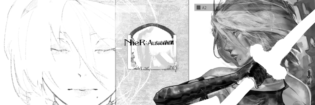 イラスト② I enjoyed making these #NieRAutomata #NieR_Automata #NieR