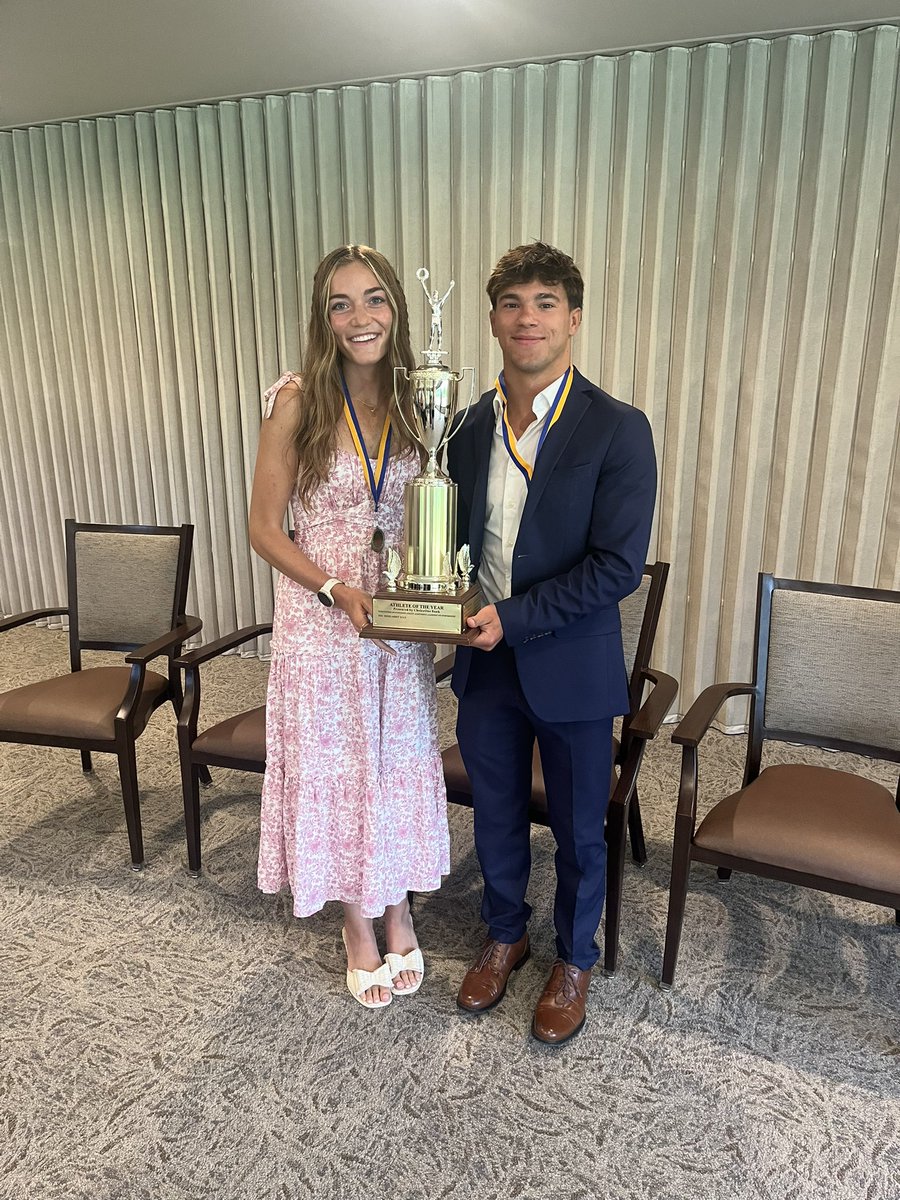 hartlandsports's tweet photo. It was an honor to attend the ChoiceOne Athlete of the Year Banquet w/ our 2 nominees: Elliana Neuer &amp; Bodie Abbey. For the 2nd yr in a row Hartland brings home the Male AOTY. Most importantly Elliana &amp; Bodie represent Hartland with a level of character that is off the charts. https://t.co/V7DxX7zbyQ