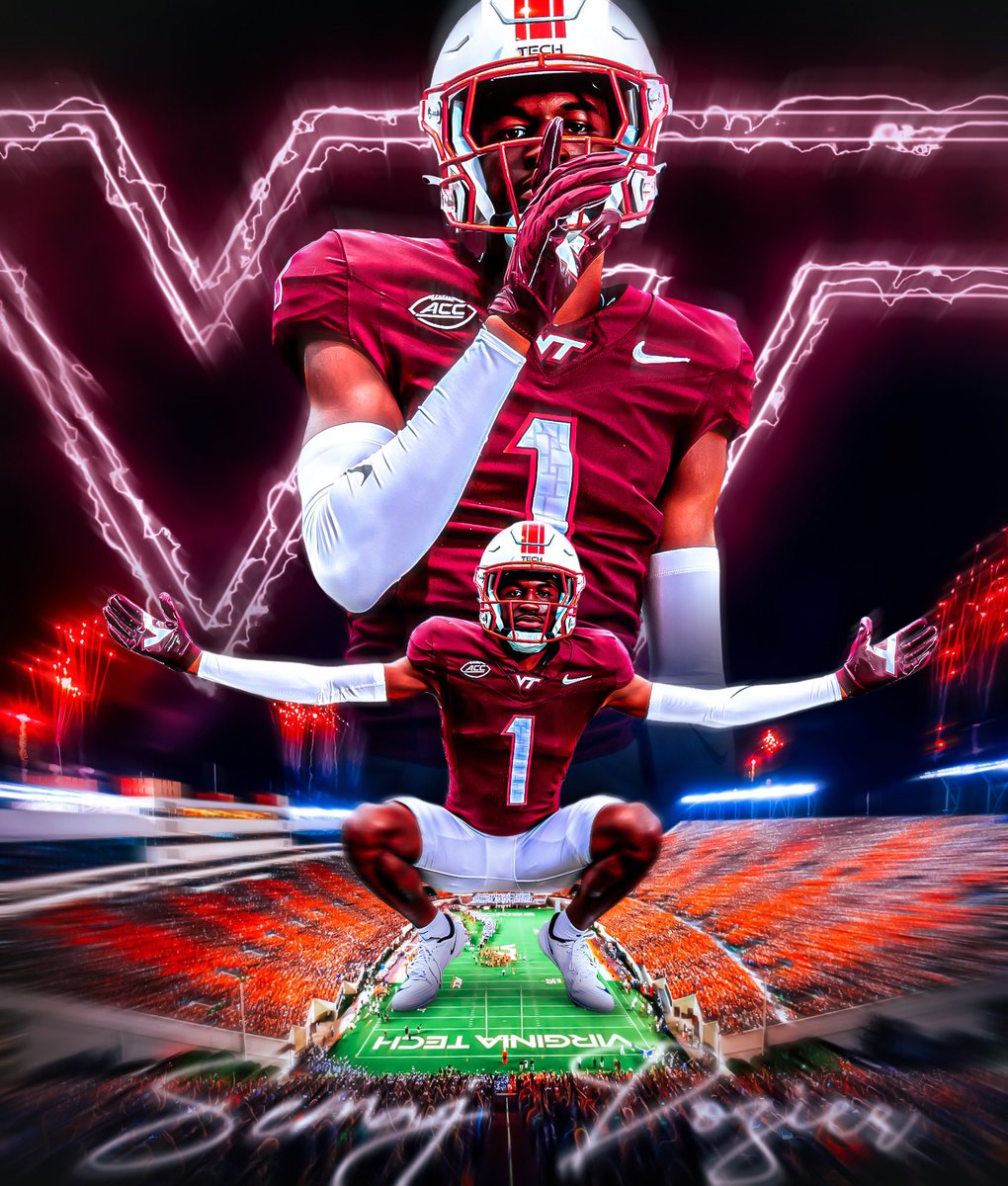 SemajDozier's tweet photo. After much thought, and conversations with my family, I’m blessed to announce my commitment to @HokiesFB. Thank you to everyone who supported me throughout this journey and to every program that believed in me. The grind starts now. HOME🏠 #GoHokies https://t.co/RKspEWDIAo