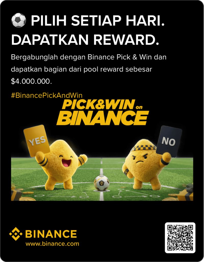 MagicallyCrypto's tweet photo. Bergabunglah dengan saya di Binance Pick &amp; Win ⚽ Mari akses reward musim sepak bola bersama 👇 https://t.co/tl7NBwLYkX #BinancePickAndWin https://t.co/j4tF8UPsci