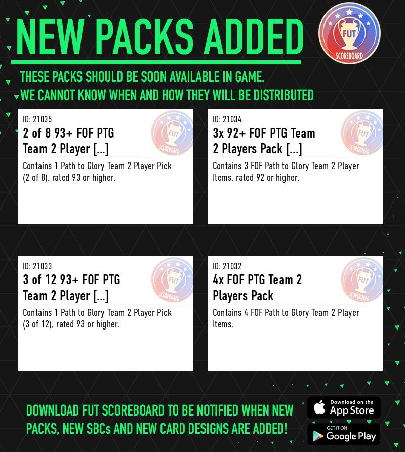Fut_scoreboard's tweet photo. 🚨 NEW PACKS ADDED 🚨 https://t.co/DVEIJHRDPA