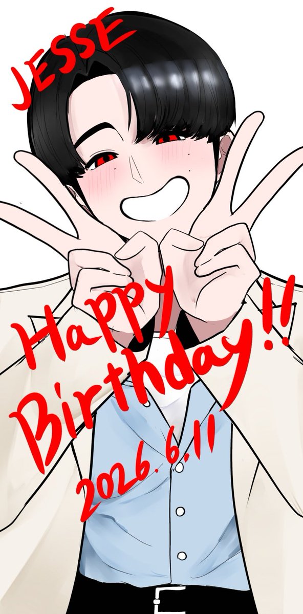 poyopoyo_0522's tweet photo. お誕生日おめでとうございます!!!!!!🎂🎊🎉

#ジェシー誕生祭2026
#HappyBirthdayJesse
#SixTONESの太陽 https://t.co/qa7MnbDk4s