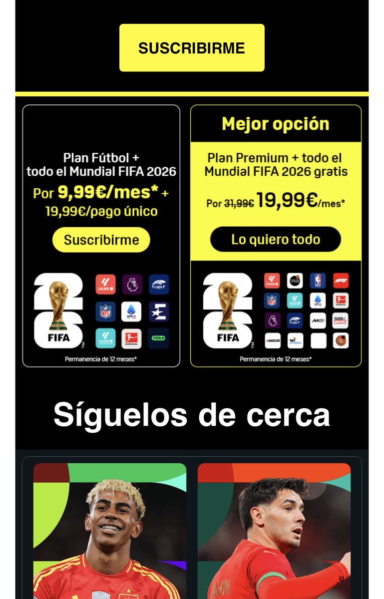 DaniMora_13's tweet photo. @DAZN_ES Se puede saber que tipo de publicidad engañosa es esta? https://t.co/tjXcNBQBJ3