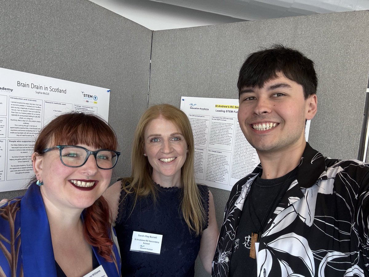 MsBurrell1985's tweet photo. Today we attended the @Ed_Acad_Scot summer showcase to share our STEM change project. It was great hearing all the amazing things that have been happening from all ages and levels. Well done to all involved. Poor Mrs MacAulay was sadly sick so was with us in spirit. https://t.co/NL2s0cfzXF