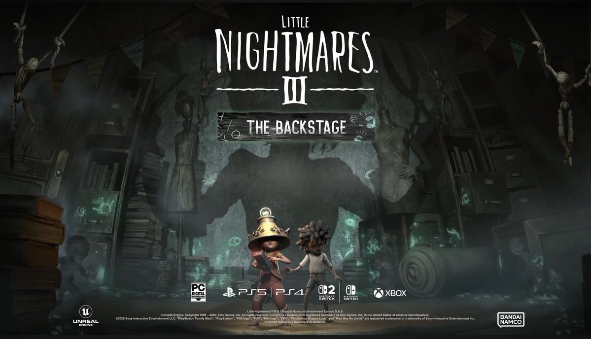 AlexSmallwood14's tweet photo. Little Nightmares 3: Secrets of the Spiral Chapter 1 - The Backstage releases on PC and consoles in 2 days! https://t.co/8ag3Np0pSV