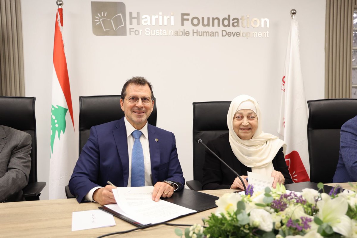 ShehadiKamal's tweet photo. Today, we signed a Memorandum of Understanding between the Hariri Foundation for Sustainable Human Development and the Ministry of State for Technology and Artificial Intelligence to advance AI awareness, digital literacy, and capacity building across Lebanon.

We are launching this partnership through "Sidon, an AI-Aware City" as a practical model for bringing AI knowledge and future skills closer to communities while promoting the responsible use of artificial intelligence.

Our goal goes beyond individual empowerment to strengthening the digital economy, supporting municipalities, fostering innovation, and ensuring Lebanon is ready for the opportunities of the AI era.

وقّعنا اليوم مذكرة تفاهم بين مؤسسة الحريري للتنمية البشرية المستدامة ووزارة الدولة لشؤون التكنولوجيا والذكاء الاصطناعي لتعزيز الوعي بالذكاء الاصطناعي، والثقافة الرقمية، وبناء القدرات في مختلف المناطق اللبنانية.

ونطلق هذه الشراكة من خلال مبادرة "صيدا مدينة واعية بالذكاء الاصطناعي" كنموذج عملي يهدف إلى إيصال المعرفة والمهارات المستقبلية إلى المجتمعات المحلية، وتعزيز الاستخدام المسؤول للذكاء الاصطناعي.

هدفنا يتجاوز تمكين الأفراد ليشمل تعزيز الاقتصاد الرقمي، ودعم البلديات، وتحفيز الابتكار، وضمان جاهزية لبنان للاستفادة من فرص عصر الذكاء الاصطناعي.

@HFLebanon 
@mitailebanon 
@BahiaHariri 
#كمال_شحادة
#لبنان