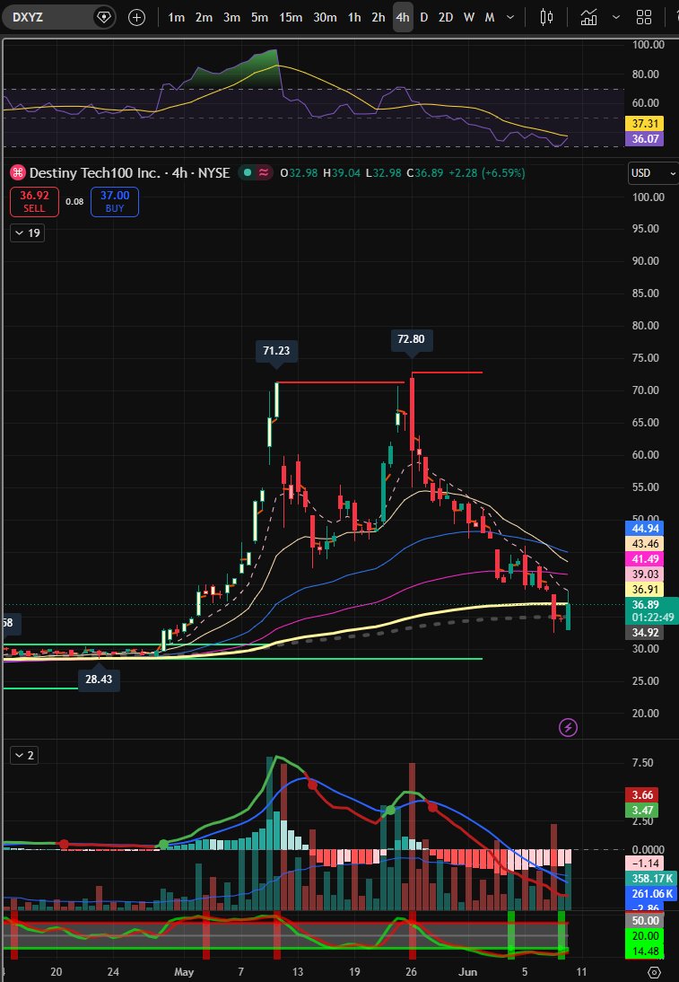GG_Remz's tweet photo. $DXYZ  4h reversal $SPCX https://t.co/zPTAh8FeVV