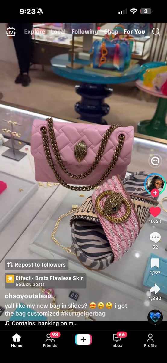 juliethardt's tweet photo. This Kurt Geiger Set so teaa😩😍😍👜🥿💳 https://t.co/H1H9EPeEOK