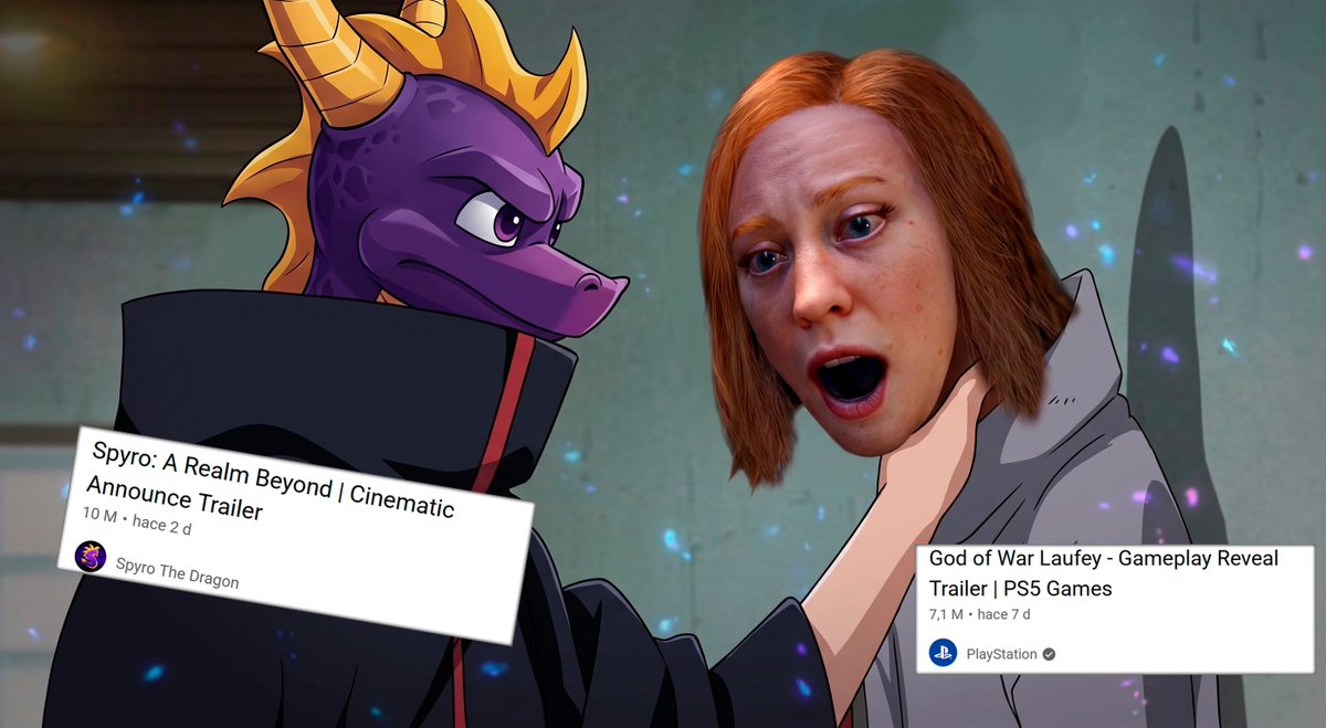 poliwa_93's tweet photo. El anuncio de Spyro ha superado las visitas del trailer del God of War: Laufey en solo 2 días. https://t.co/Zw9OVMlJQG