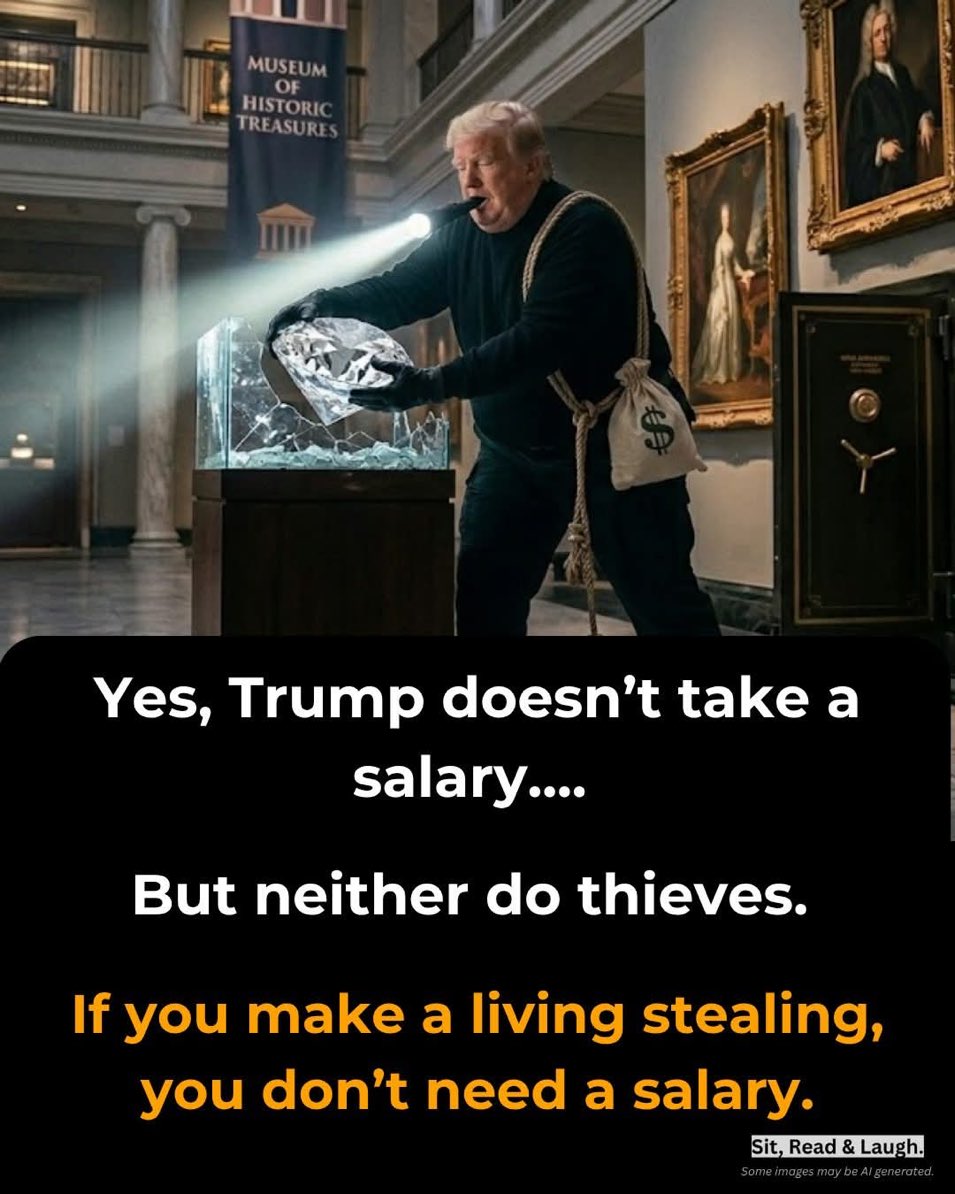 MisterSnoidly's tweet photo. @EshaAA33 Yeah. “He works 24/7,” alright, fleecing his gullible MAGA morons (and taxpayers).
We’re not being governed, we’re being looted. https://t.co/FgNNoaDQfC