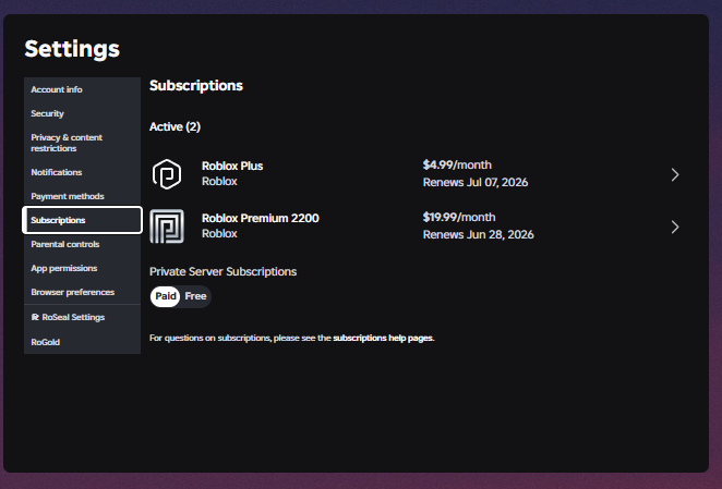 DeadAboutThis's tweet photo. @Roblox @Roblox_RTC Bro why am I paying for both https://t.co/W5nXfsWVaB
