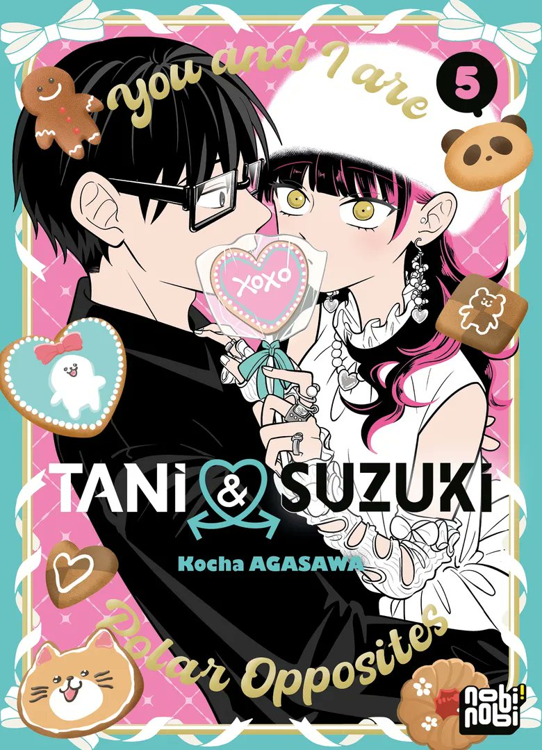 nobi__nobi's tweet photo. Méga fan de la couverture du tome 5 de Tani &amp; Suzuki - You and I are polar opposites 
Noël est enfin là  ! Tani et Suzuki préparent un gâteau. Suzuki fonde beaucoup d’espoirs sur cette journée en amoureux mais les choses prennent une tournure inattendue…
Le 1 juillet 🖤💞 https://t.co/AIyiQUFEtF