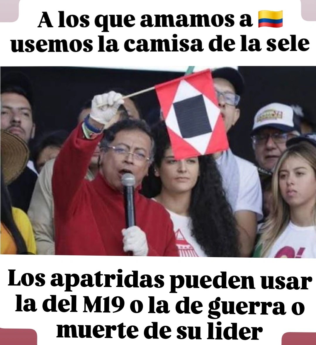 conejoblanco77's tweet photo. @Eder55348926 Figúrate que nosotros si tenemos la capacidad de amar los símbolos patrios y la sele que representa a 🇨🇴 . Ustedes aman los símbolos de delincuencia y muerte https://t.co/B0NvfRB5BD