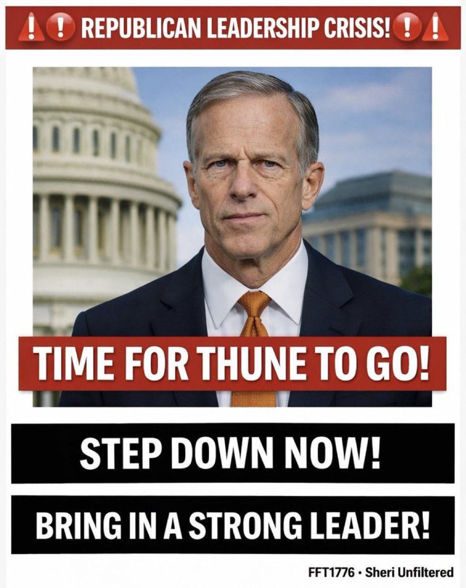 JaredMJ4's tweet photo. @LeaderJohnThune You’re a disgrace! Pass the SAVE AMERICA ACT or resign! 🤡 https://t.co/953OZ8plcL