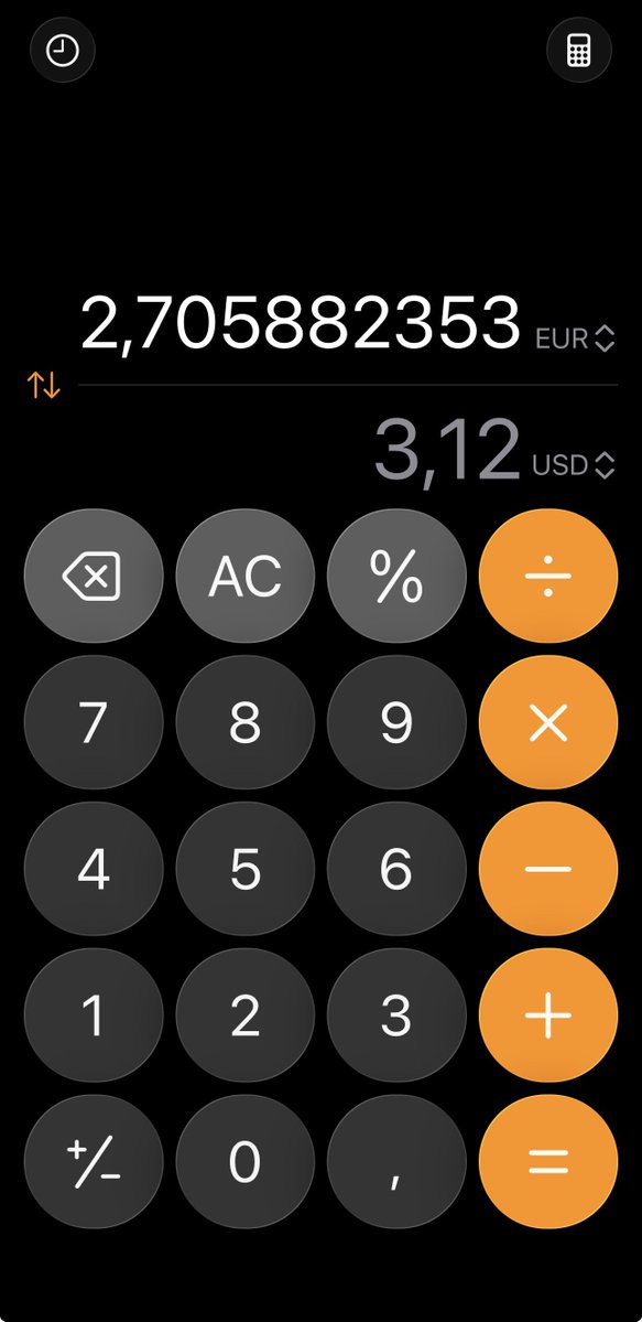 up_grayd's tweet photo. Je découvre ça que maintenant dans la calculatrice iPhone alors que je passais mon temps à chercher des convertisseurs sur le net ! 🤦‍♂️ https://t.co/ut7aDdeRI2