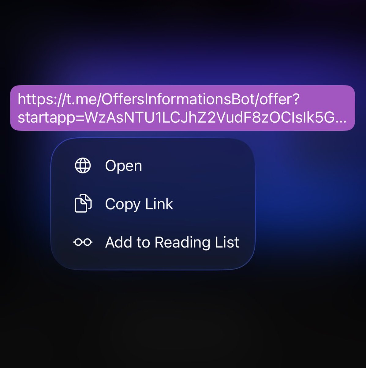 nthglsn's tweet photo. The question is: why does Telegram enable hyperlinks editing? https://t.co/7TXJb8GKJ6