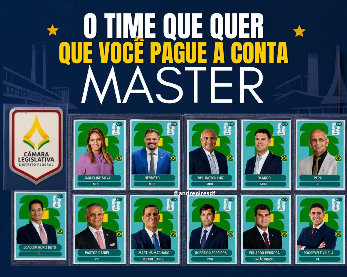 AndrePiresDF's tweet photo. 🚨ELES QUEREM QUE VOCÊ PAGUE A CONTA!

Sem transparência, sem informações do tamanho do buraco do BRB, foi aprovado um empréstimo de R$ 6,6 bilhões para tentar “salvar” o BRB na CLDF💰⚠️

A conta não pode cair no colo da população! https://t.co/owWgIFnisS