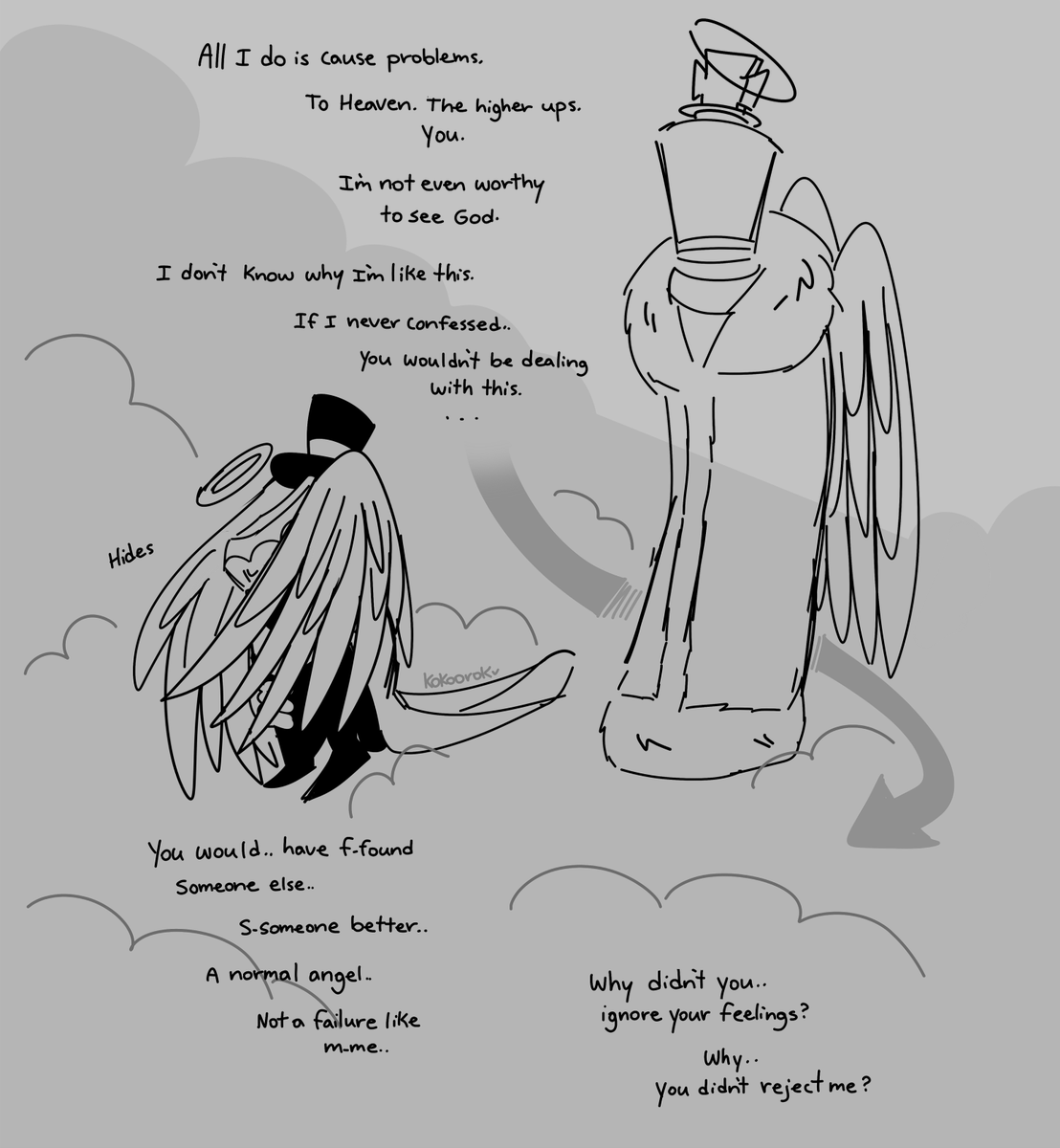 kokoorok's tweet photo. royalteeth angel au (2/?) https://t.co/MAK9Jlltkq