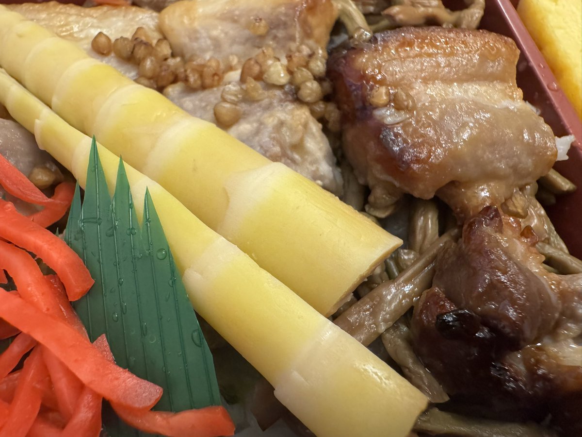 ekibento's tweet photo. 5月30日、長野駅信濃の風在来線口店でデリクックちくま「鶏南蛮弁当」1,000円、長野新幹線口店で「あぶり豚の蕎麦みそ弁当」1,400円を共に2回目に購入。前者はソルガムご飯にワサビタルタルソースを付けていただく鶏南蛮が4個。後者は信州味噌で味付けした豚肉が蕎麦の実と共に。#駅弁 https://t.co/cxONLeEIjZ