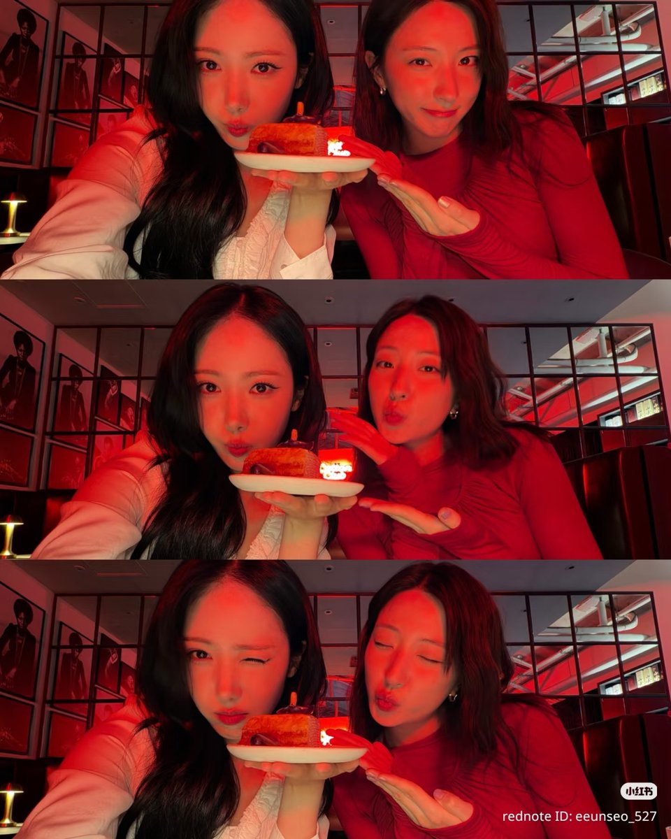 WJSNDAILY's tweet photo. [TRANS] 260610 #EUNSEO Red update with #VIVIZ #SINB

IG:
🎂👩🏻‍🐰‍👩🏼❣️ 

Red:
🎂👩🏻‍🐰‍👩🏼❣️
#MyOOTD #KoreanGirl #SouthKorea #GoodFriend 

#우주소녀 #은서 #WJSN
#손주연 #SonJuYeon 
#비비지 #신비 https://t.co/25j4trEpTK