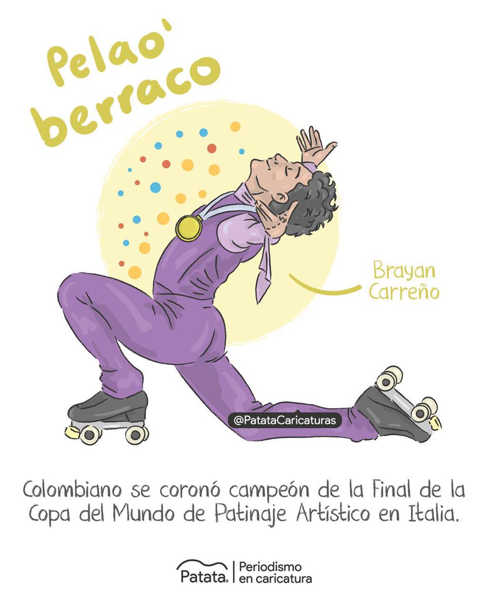 PATATAdibujo's tweet photo. 🇨🇴⛸️ Brayan Carreño se coronó campeón del mundo de Patinaje Artístico. 
🧵 https://t.co/c767DPNkvh