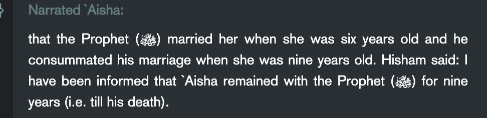 ViscaCartier's tweet photo. @IlyesAmmar14583 @N3onHQ this is why ur a low iq individual , where does it say to enslave them and grape them.

Now Aisha in her own words said this LMAOOOOOO https://t.co/4vRv5nH8TI