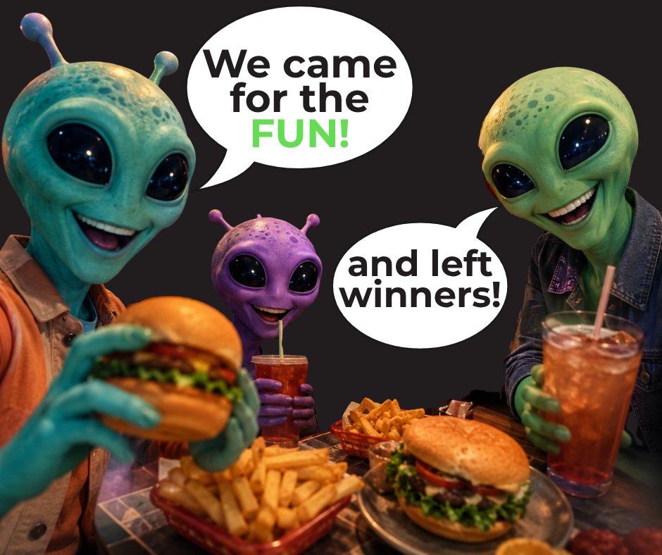 FraserLtd's tweet photo. Aliens have landed at Space Aliens Grill &amp; Bar - Fargo!

Great food, fun vibes, and a place the whole family can enjoy.

While you’re there: games for adults, fun for kids, and a good time all around.

Best part? Their charitable gaming supports Fraser, Ltd.! https://t.co/qwyvzH80ue