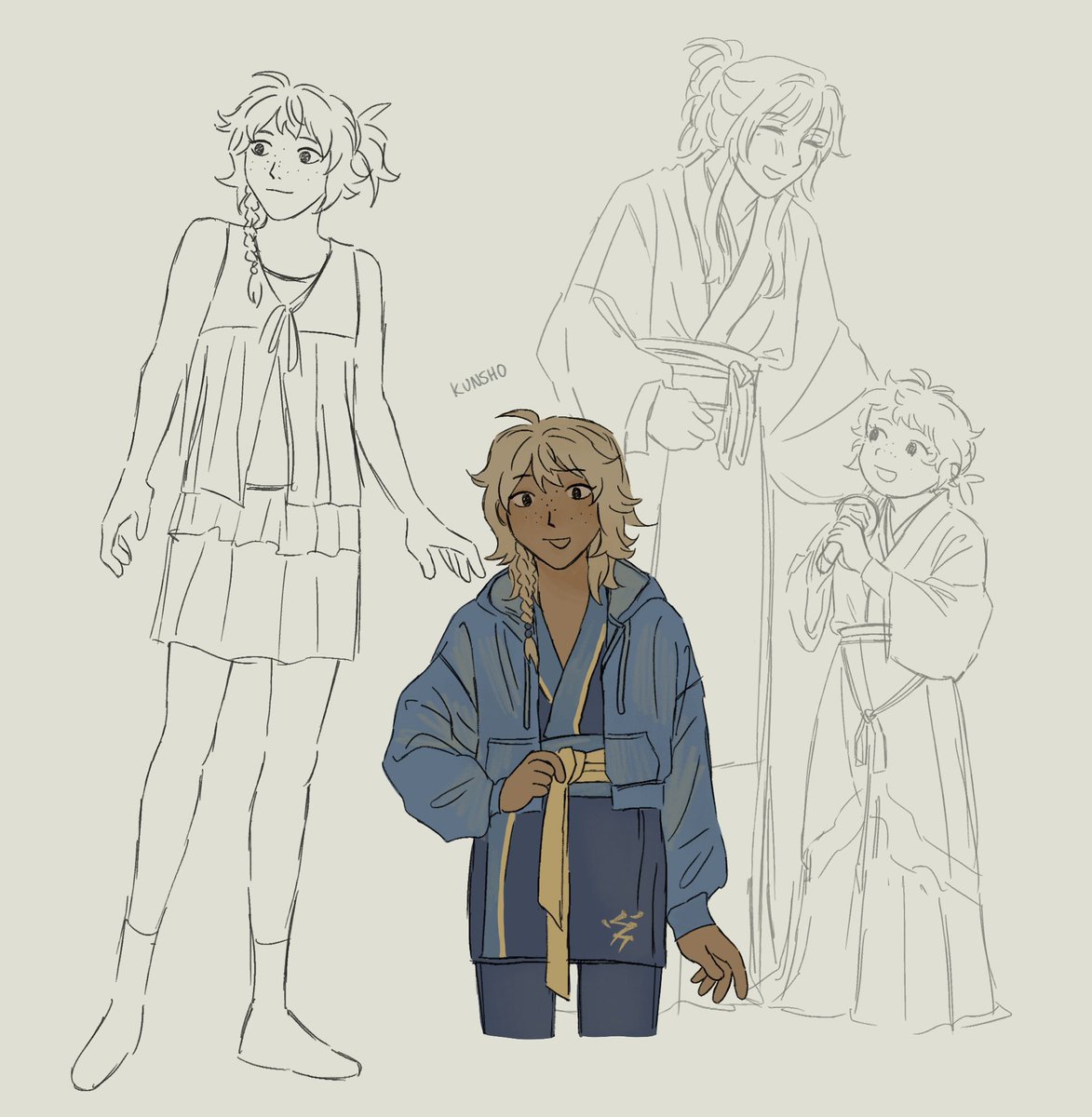 kunshokunsho's tweet photo. mira sketches https://t.co/EvIuaaS4xV