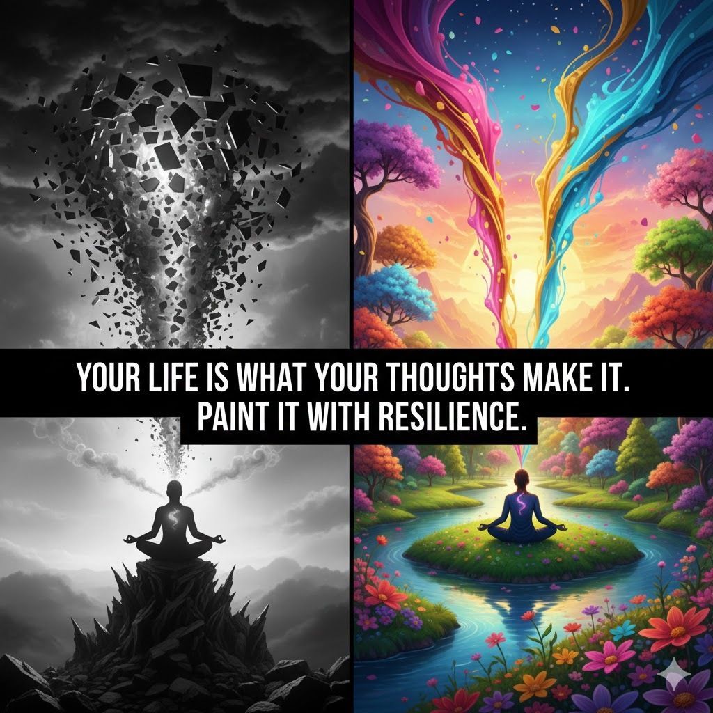 QuotesShare's tweet photo. Your life is what your thoughts make it. Paint it with resilience.
#ThoughtsMatter #ResilienceMindset #CreateYourLife #MindsetShift #PowerOfThoughts #PaintYourLife #GrowthMindset #Quotes #ShareInspireQuotes https://t.co/foHUePUUEH