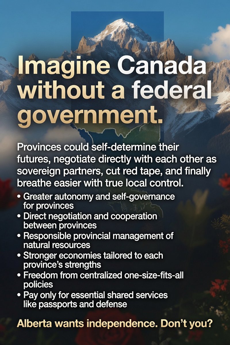 repatriot_ab's tweet photo. Seems to me that every province needs to leave confederation, why not? Once we leave, others will follow, it is inevitable and it could work better than Canada ever did. https://t.co/4NhadBe06S