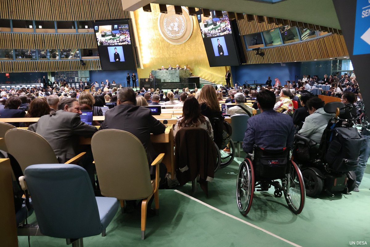 Persons with disabilities continue facing barriers & discrimination in daily life.
This week’s @UN Conference on Disabilities aims to advance a world where persons with disabilities can fully exercise their rights & participate equally in society.
🌐 https://social.desa.un.org/cosp/19th-session
🎦https://webtv.un.org
#COSP19 #CRPD20